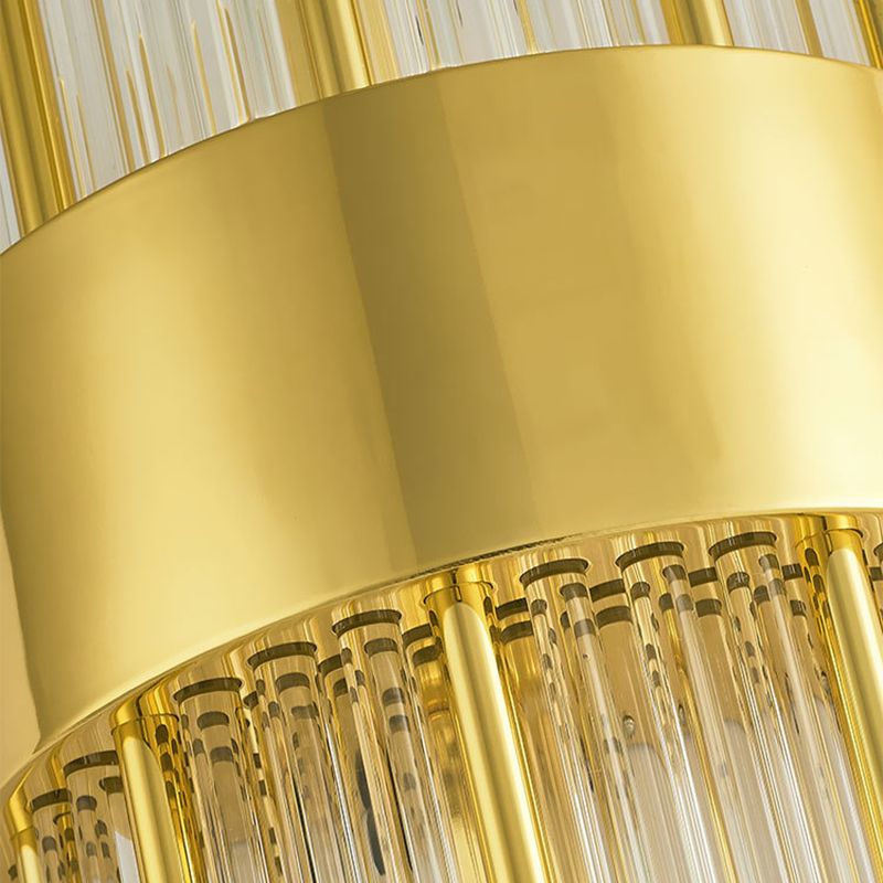 Crystal Wall Sconce 1 Light Modern Style Wall Mount Lamp with Metal for Bedroom