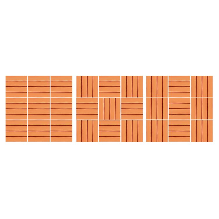 Composite Deck Tile Solid Color Water Resistant Patio Flooring Tile