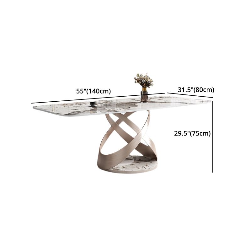 Contemporary 1/4/5/7 Pieces Dining Set Sintered Stone Dining Table for Kitchen