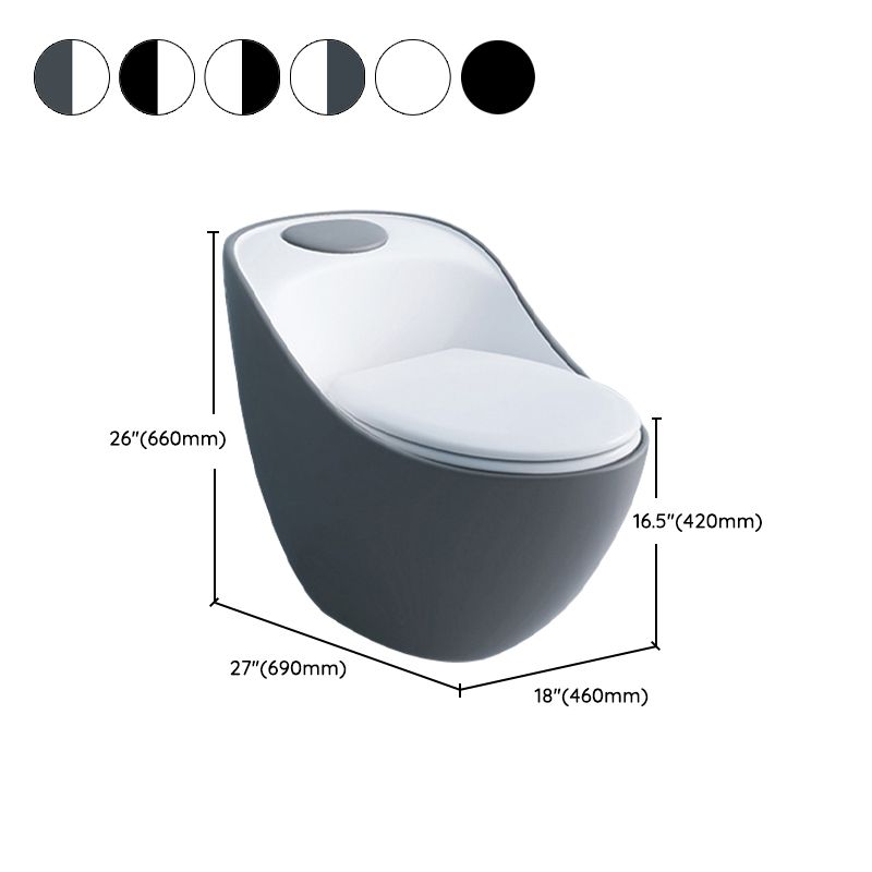 Modern Siphon Jet Urine Toilet Wall Hung Flush Toilet with Toilet Seat