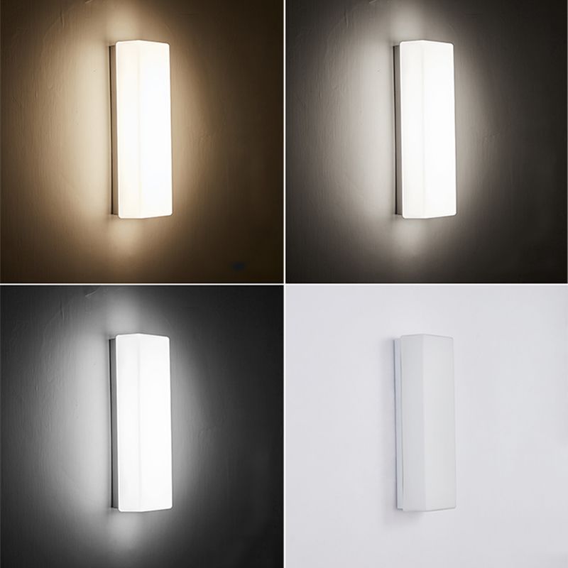 Modern Simple Fashion Style Linear Shade Wall Sconce Metal 1 Light Sconces in