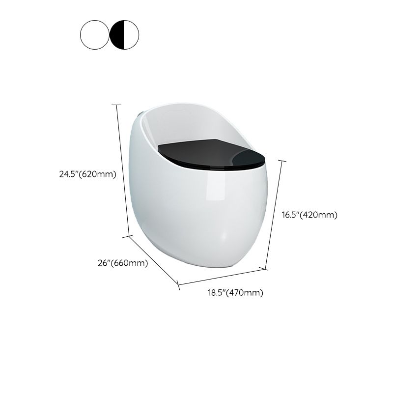 Contemporary All-In-One Toilet Bowl Floor Mounted Urine Toilet for Washroom