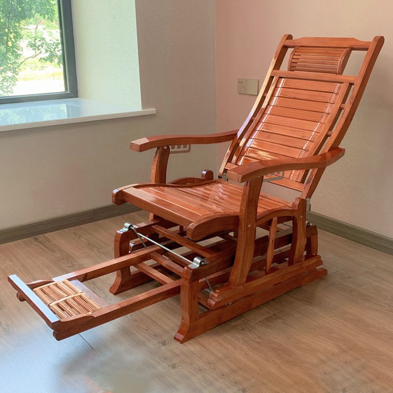 Traditional Rocker Solid Wood Removable Cushions Reclining Recliner Chair