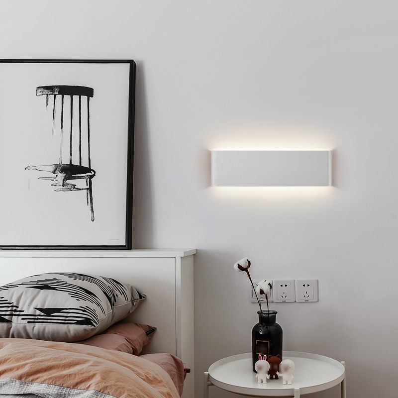 Metal Square Wall Lighting Modern 1 Light Wall Mounted Light Fixture