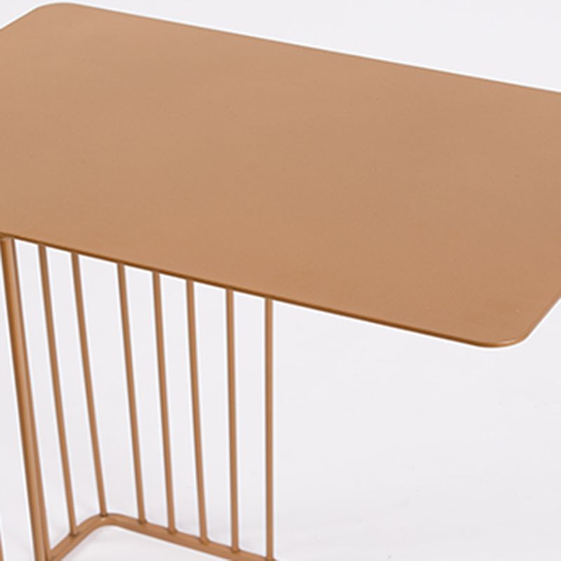 Mid-Century 17.7-inch Rectangular Top End Side Table Metal C Side Table