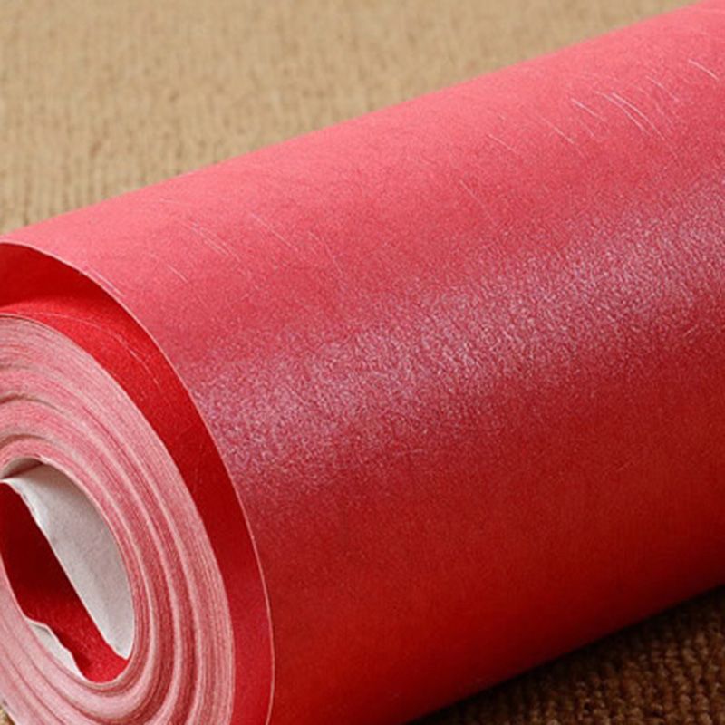 Unpasted Pure Color Wallpaper Roll Simple Non-Woven Fabric Wall Art, 31' L x 20.5" W