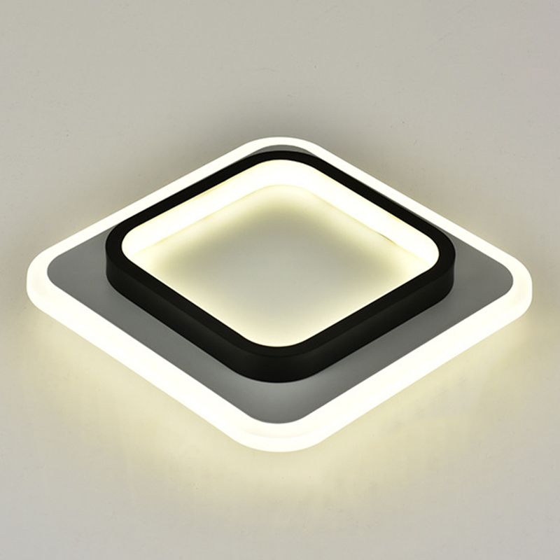 Geometric Acrylic Close to Ceiling Lamp Contemporary LED Close to Ceiling Lighting Fixture