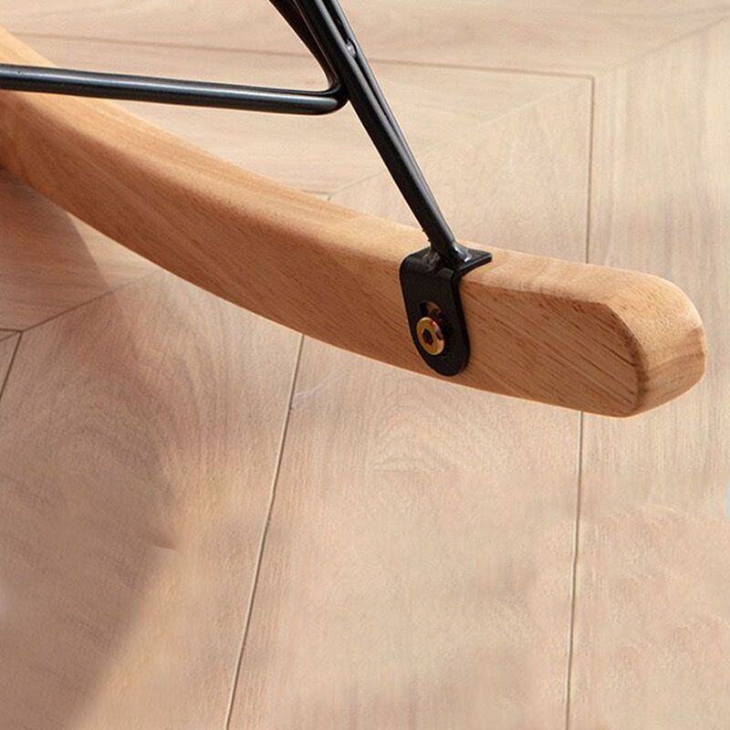 Contemporary Rocking Chair Cotton Upholstered Tufted Tear Resistant Baby Rocking Chair