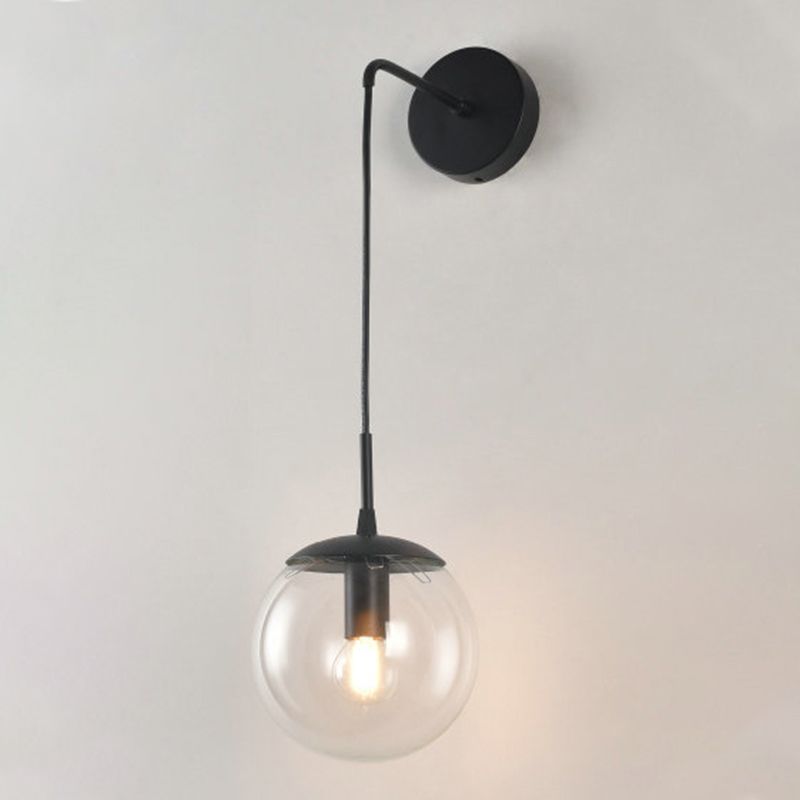 Moderner Stil kugelförmiger Wandlampenglas 1 Lichtwandbeleuchtung
