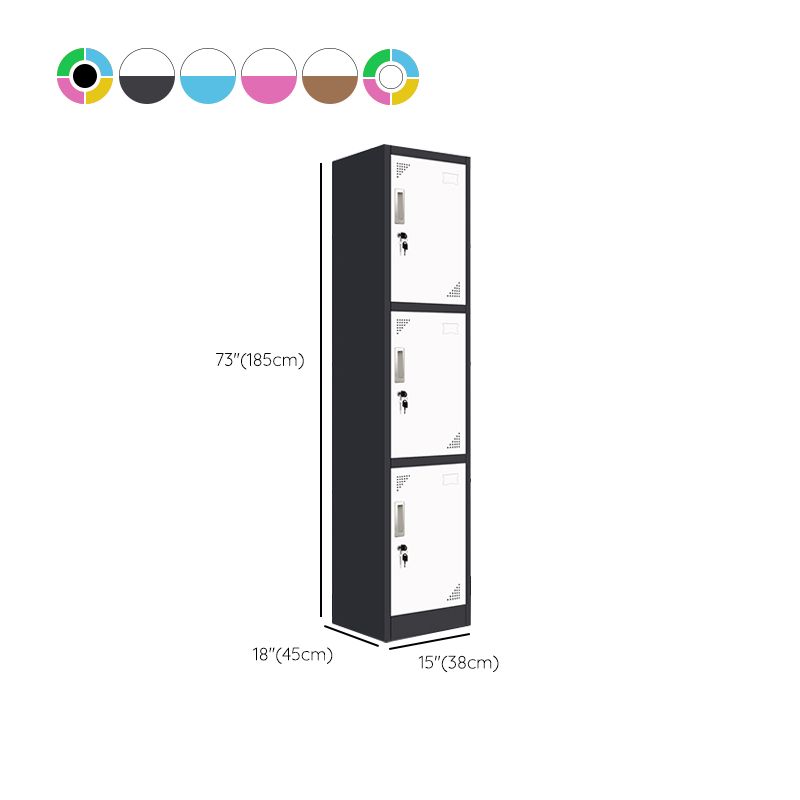 15"L Steel Wardrobe Armoire Modern Hinged Wardrobe Cabinet for Home