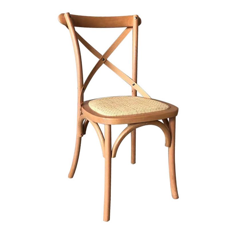 Chaise de salle à manger carrée de style country
