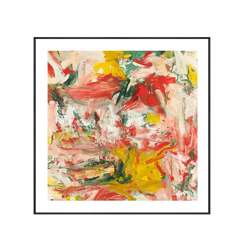 Peinture à l'huile abstraite, toile enveloppée, Art moderne, décoration murale texturée de couleur douce pour chambre