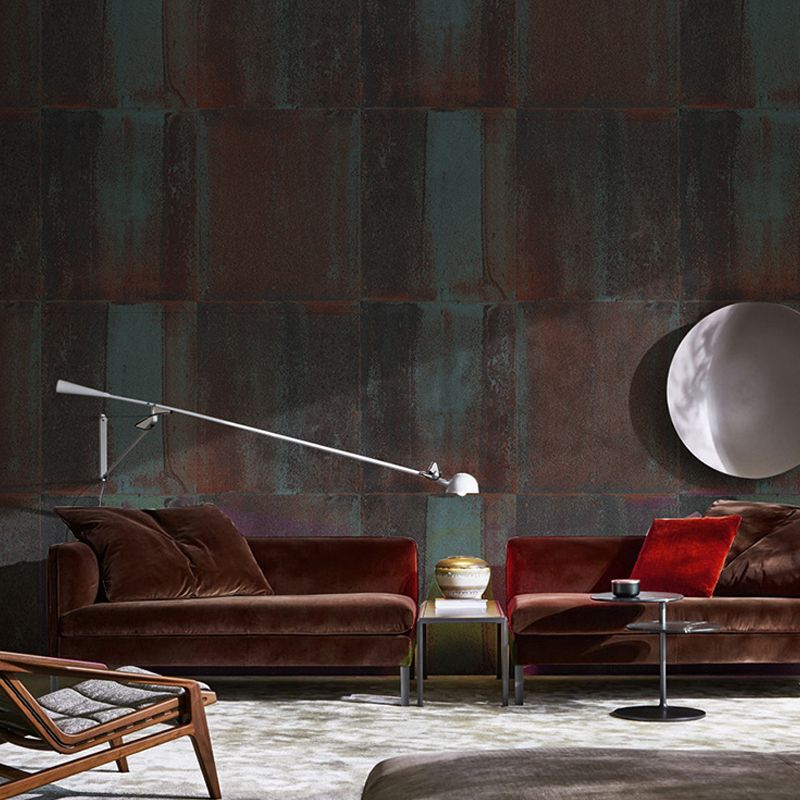 Dark Color Brushstroke Wallpaper Abstract Industrial Moisture Resistant Wall Art for Dining Room