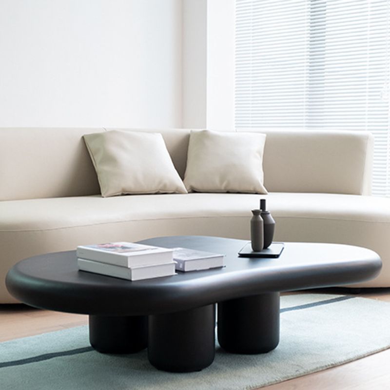 1 Single Modern Four Legs Coffee Table Black/white Cocktail Table