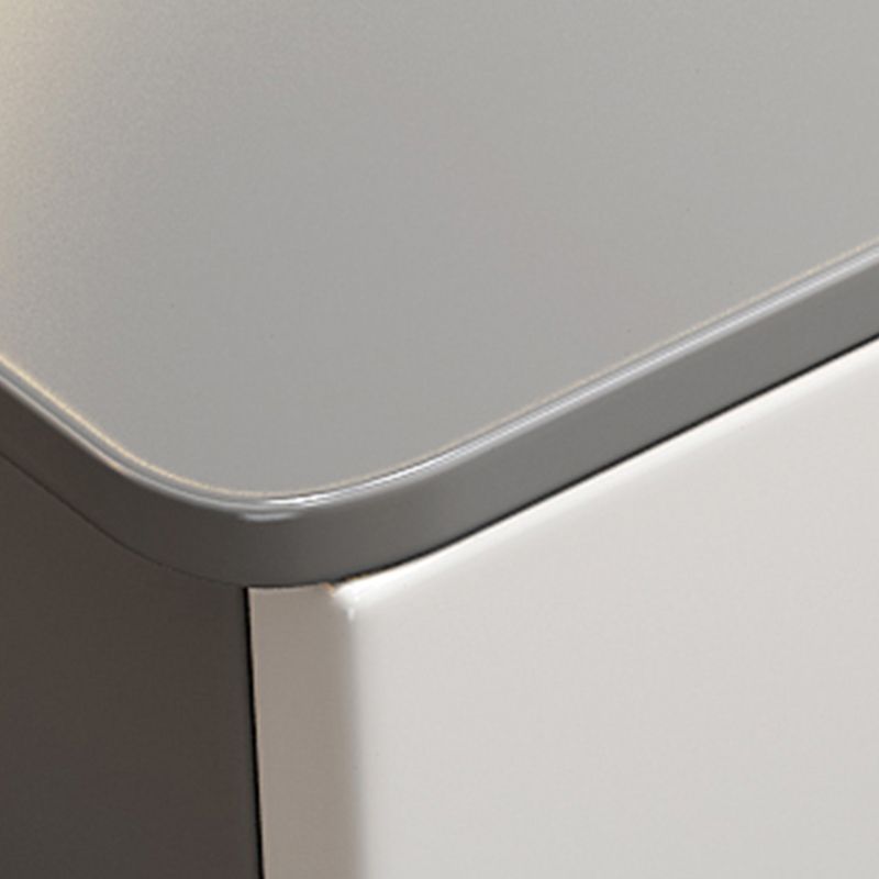 14.56" Wide Vanity Table with 5 Storage Drawer Makeup Table with Mirror