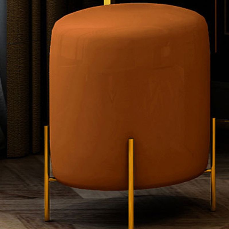 Orange Vanity Set with 5 Storage Drawers 15.74" Wide Make-up Vanity