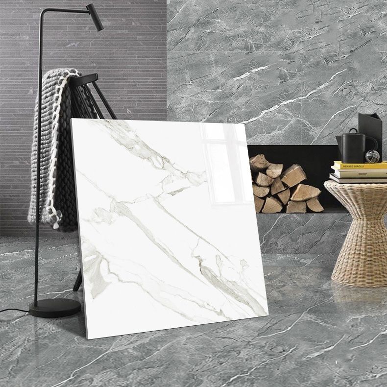 Single Tile Peel and Stick Wall Tile Modern Peel and Stick Wall Tile with Waterproof