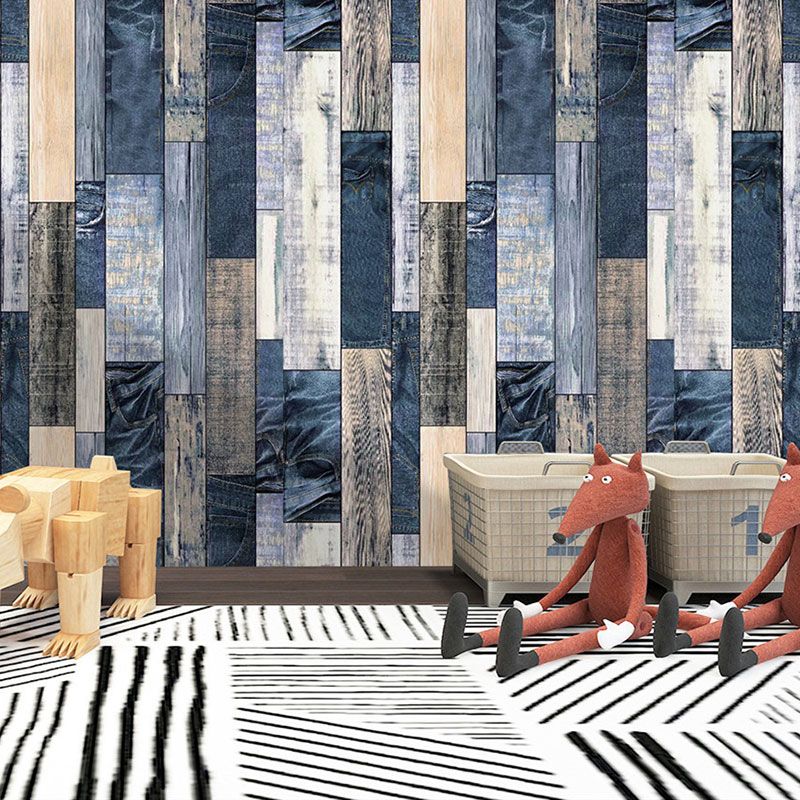 Classic Wood Pattern Wallpaper, Non-Pasted Fresh Wall Covering 57.1 sq ft.