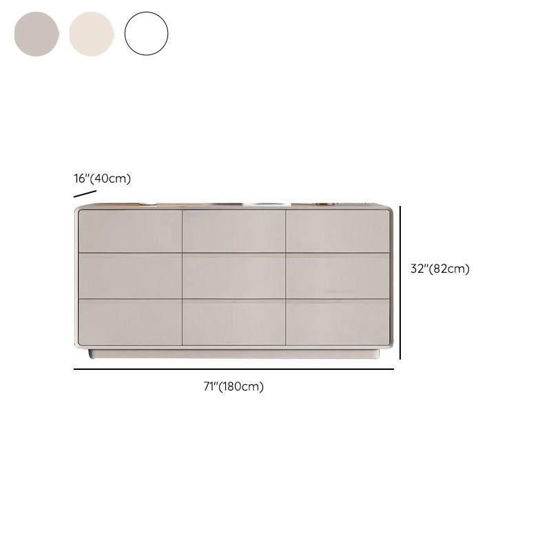 Modern Manufactured Wood Storage Chest Dresser with 5/6/8/9 Drawers