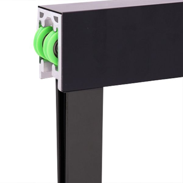 Black Semi Frameless Pivot Shower Door Tempered Glass Shower Door