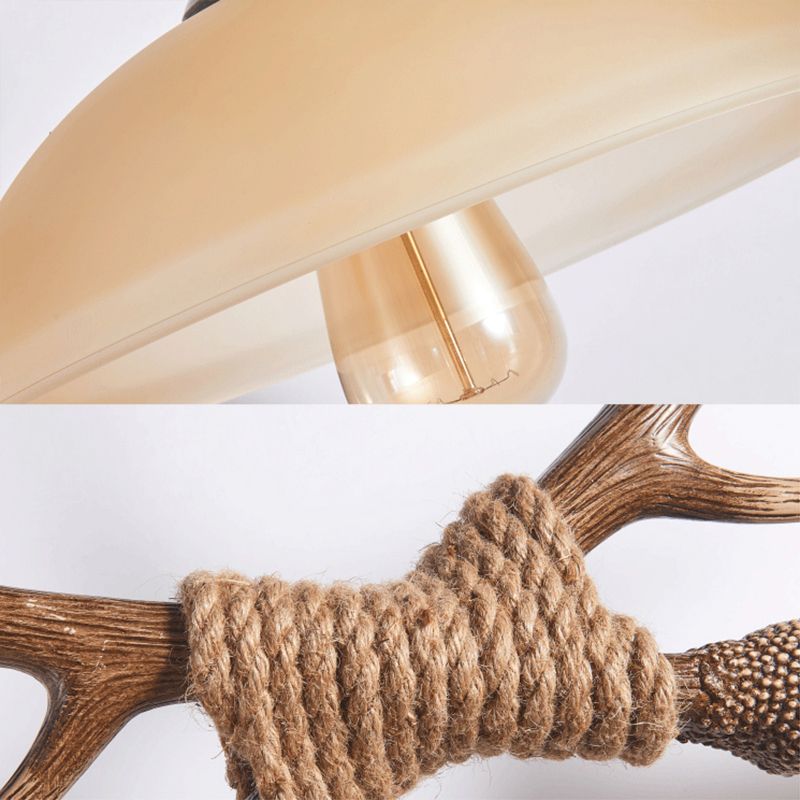 White Bowl Pendant Lighting Fixture Traditional Metal Restaurant Ceiling Pendant Light