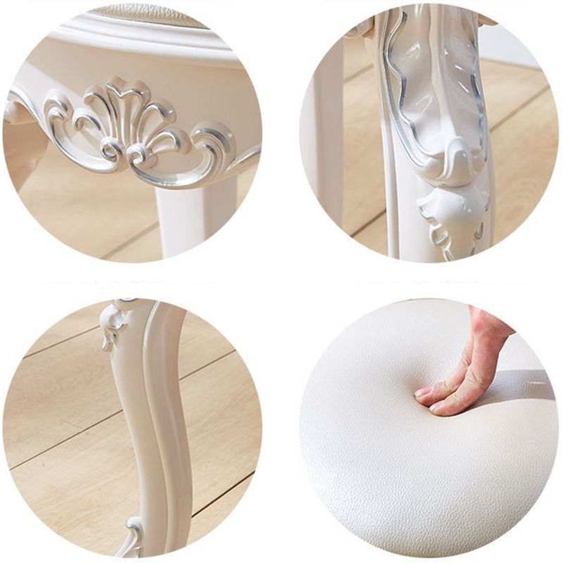 Gold Water Resistant Standard Round Leather Standard for Home Decor