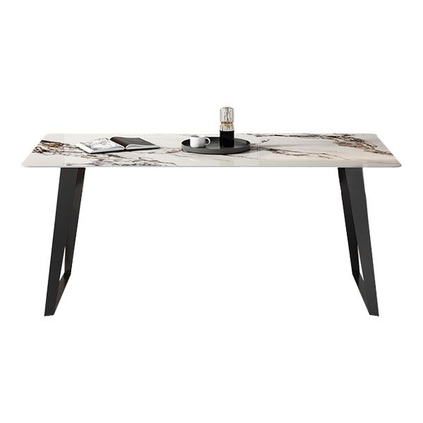 Modern 1/4/5/7 Pieces Dinette Set with Sintered Stone Top Rectangle Dining Table Set