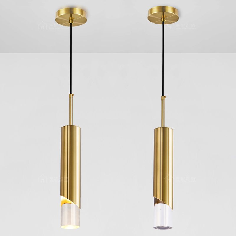 Tubi moderni in stile minimalista a pendente di illuminazione lampada a soffitto acrilico per soggiorno