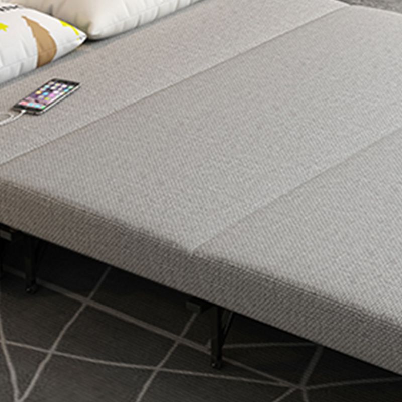 Contemporary Futon Sleeper Sofa Armless Futon and Mattress with Storage