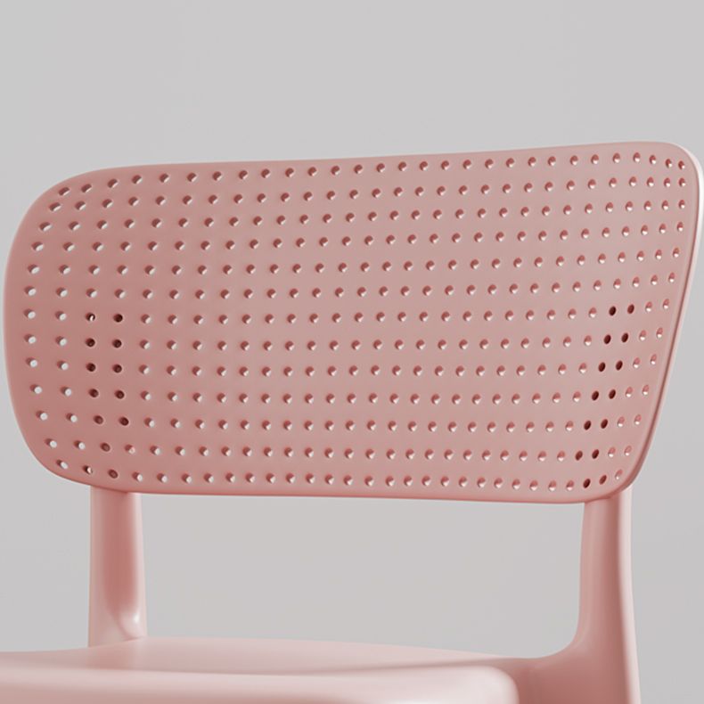 Sedia laterale contemporanea in plastica sedie da pranzo aperta per sala da pranzo