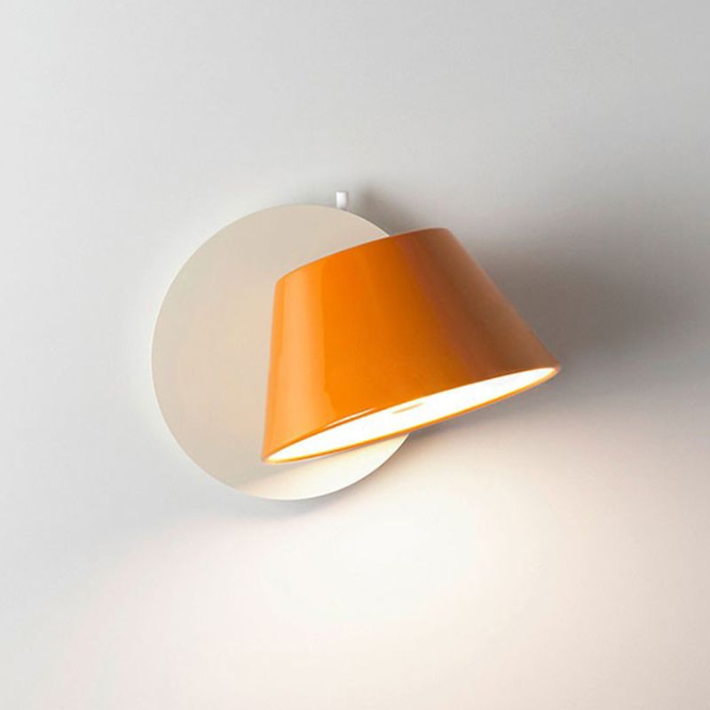 Modern Simple Metal Wall Light Cone Shape Rotatable Wall Lamp for Living Room