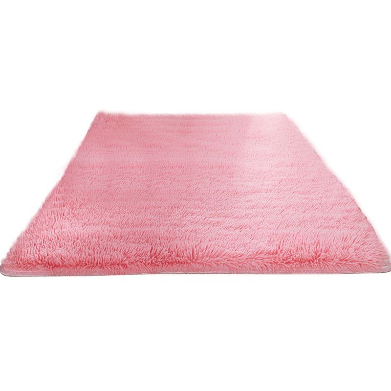 Casual Living Room Rug Multi-Colored Solid Rug Polypropylene Non-Slip Pet Friendly Area Carpet