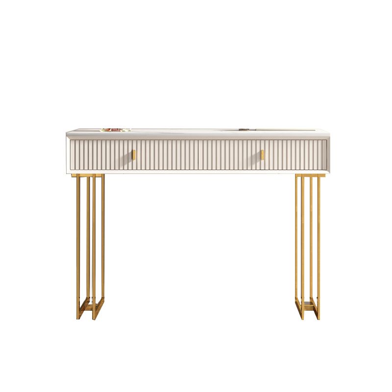 29.92" High Vanity Table with Drawers Stone Top Make-up Vanity