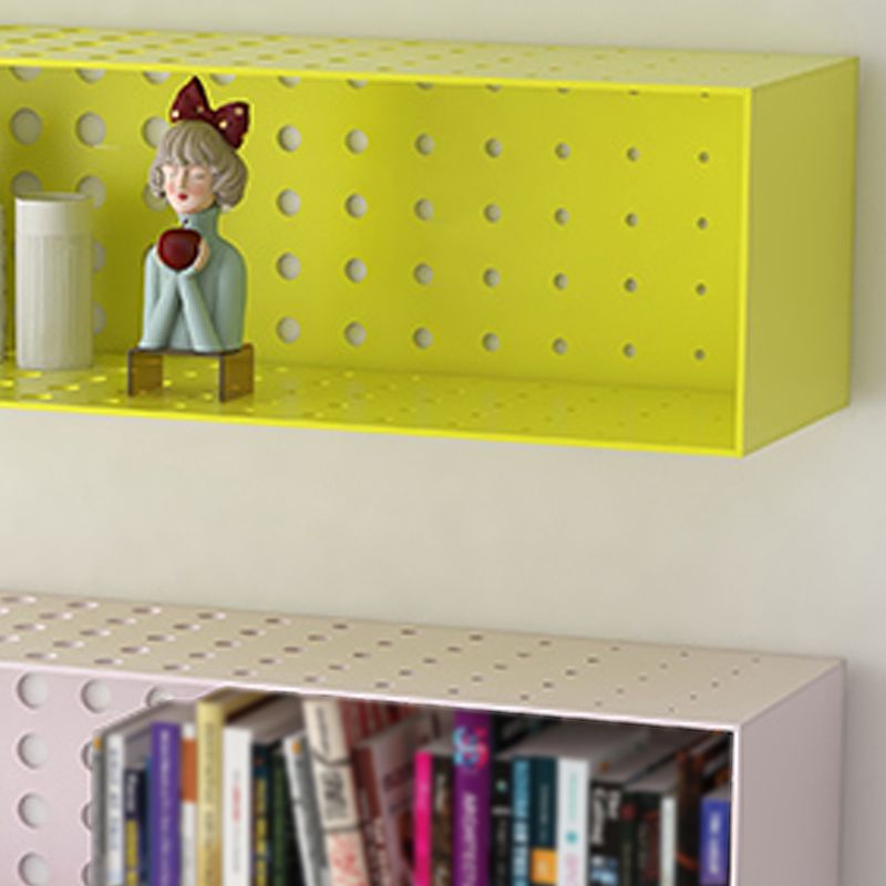 Scaffale orizzontale in ferro per unità murale contemporanea, 39,4 "l x 9,8" w x 9,8 "h