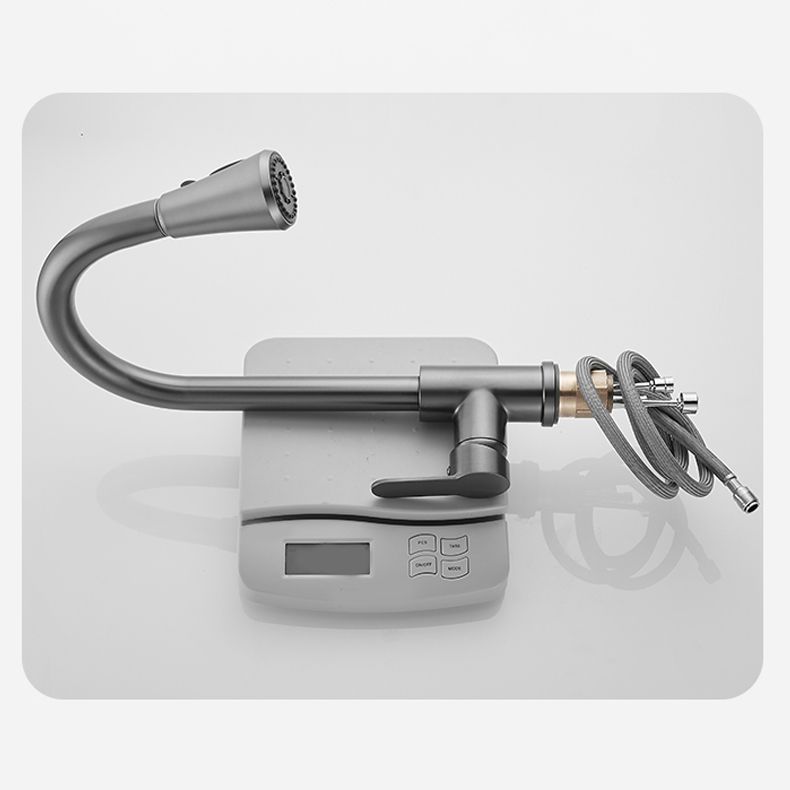 Modern Pull down Kitchen Faucet Sprayer with Handle and Supply Lines Bar Faucet