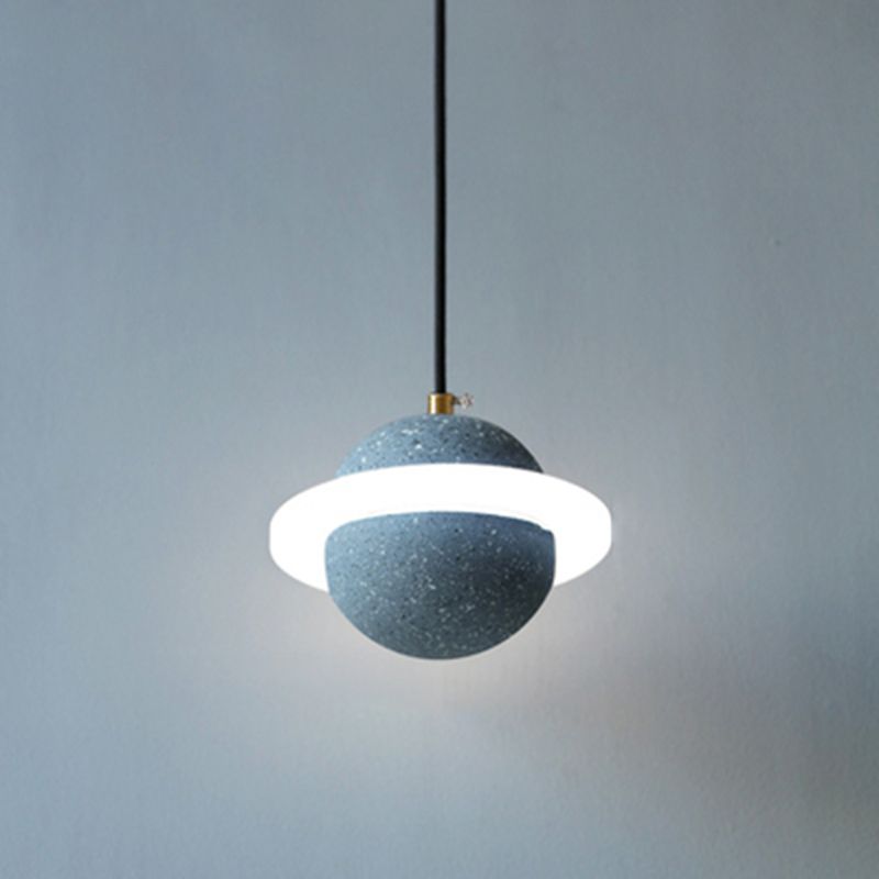 Planet Shape Chandelier Light Nordic Modern Style LED Hanging Light Fixture For Living Room