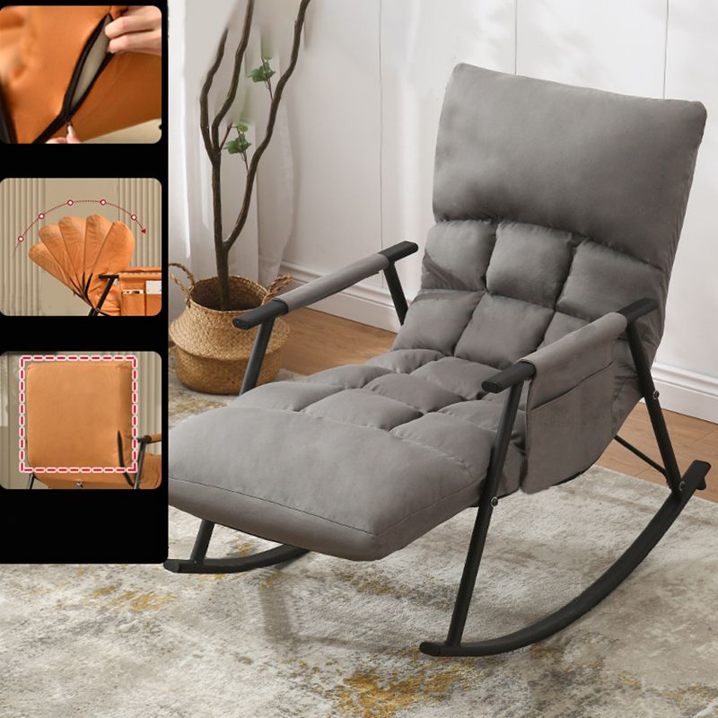 Upholstered Recliner Chair Contemporary Button-Tufted Recliner Chair
