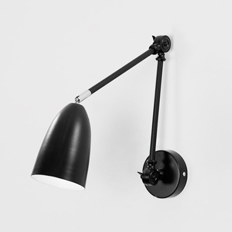 Contemporary Metal Wall Sconce Minimalist Wall Light Fixture with Adjustable Arm