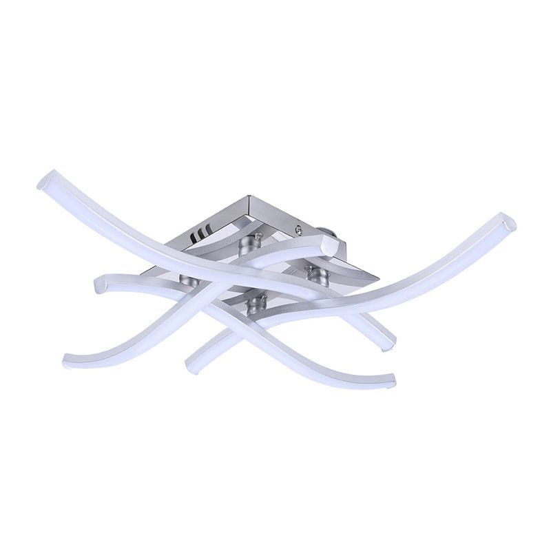 Linear Sputnik Flush Mount Ceiling Light New Modern Aluminum Flush Light for Bedroom