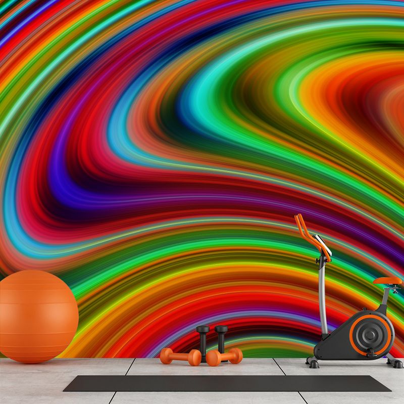 Customized Abstract Mural Wallpaper for Living Room, Moisture Resistant