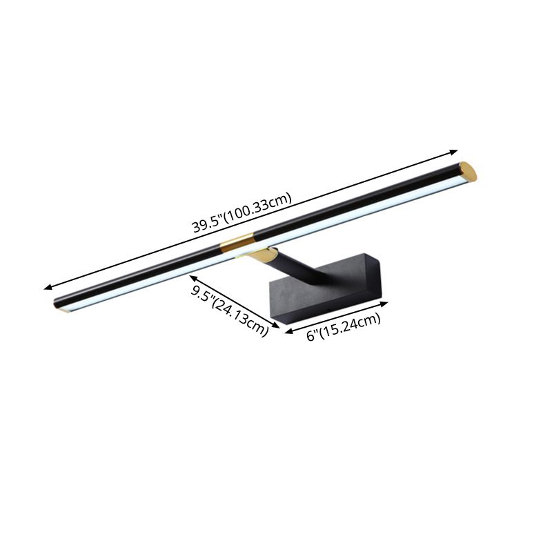 Éclairage d'éclairage mural linéaire noir