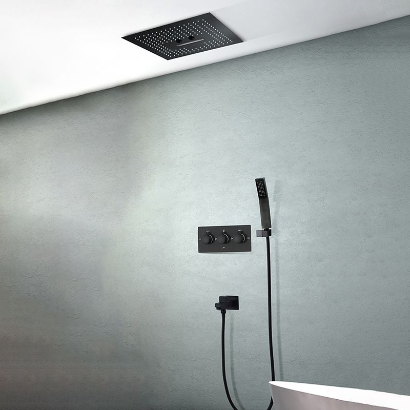 Modern Shower System Brass Temperature Control Ceiling Mounted Shower Trim