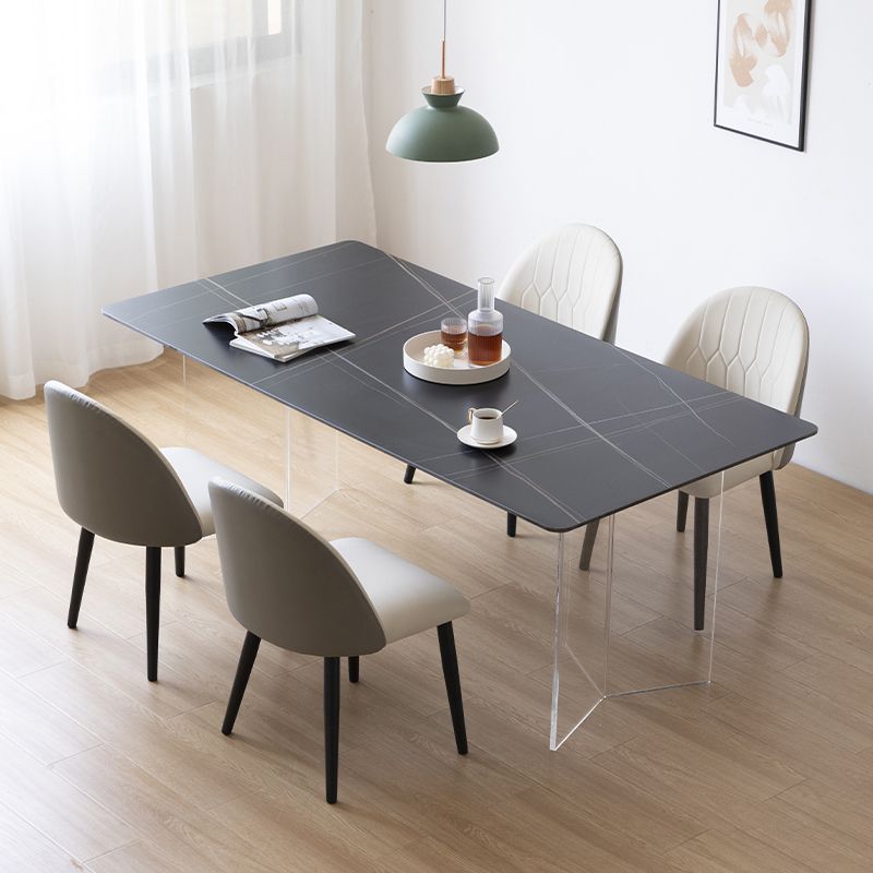 Designer Style Acrylic Dining Set 1/4/5 Pieces Home Table Dining Room Set