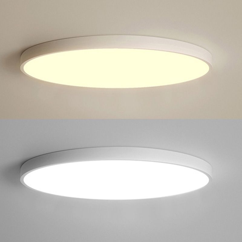 Moderne LED-Deckenleuchten zur Oberflächenmontage, Lampenschirm aus Metall für das Wohnzimmer