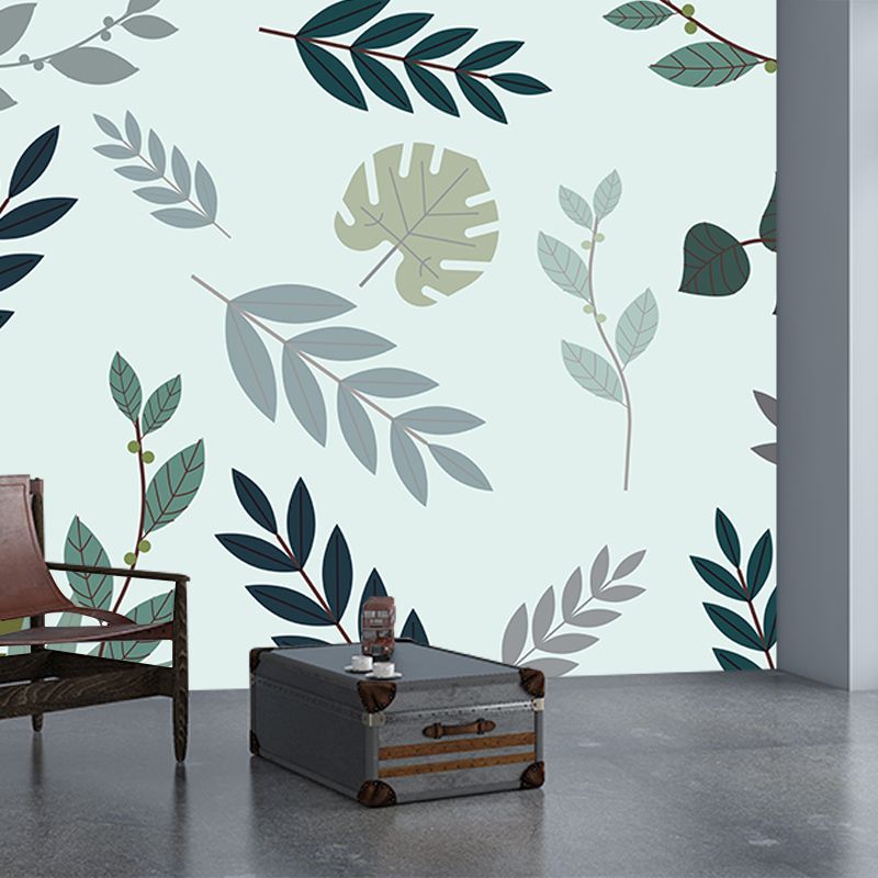 Tropical Plants Environment Friendly Mural Decorative Wallpaper for Living Room