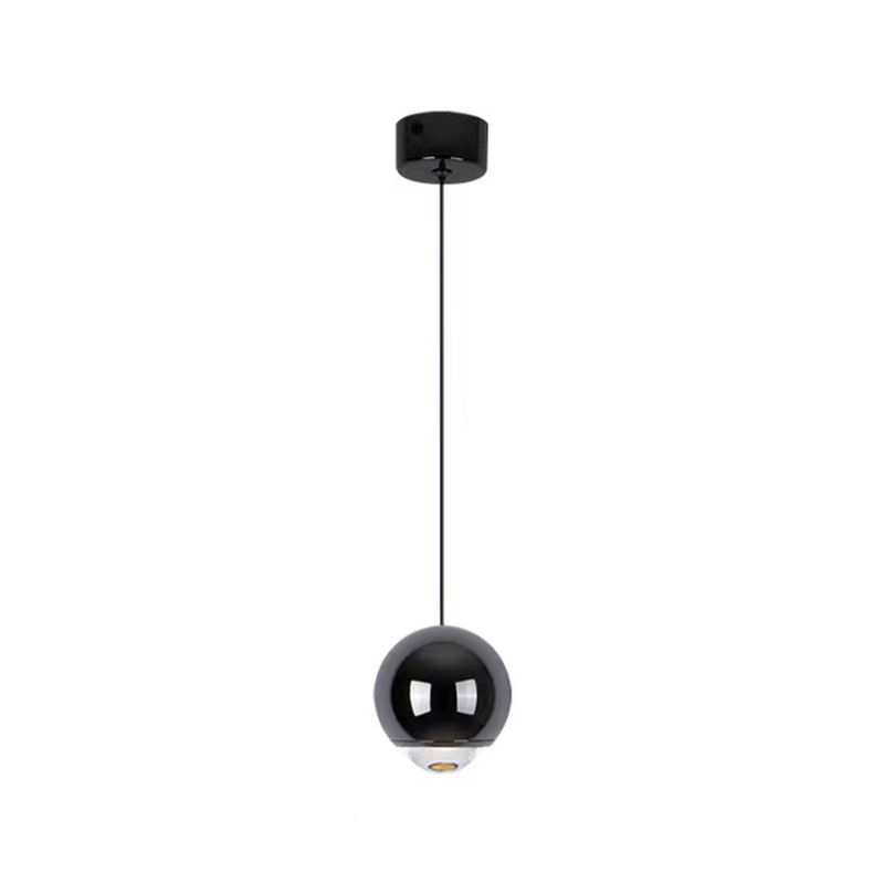 Modern Style Spherical Shape Pendant Lighting Metal 1 Light Pendant Light for Bedroom