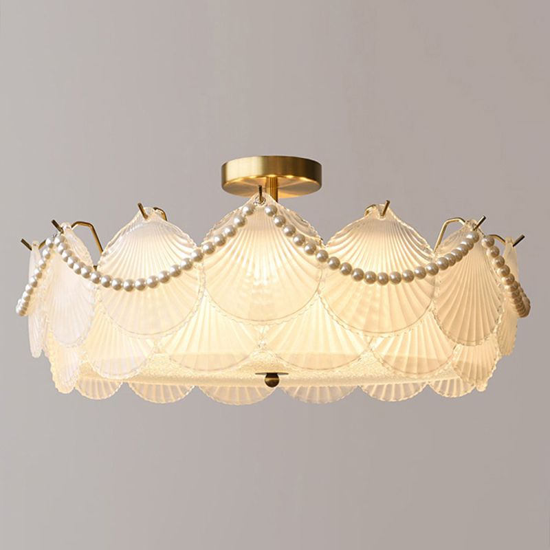 Glass Shade Flush Mount Ceiling Light Modern Flush Mount Ceiling Fixture