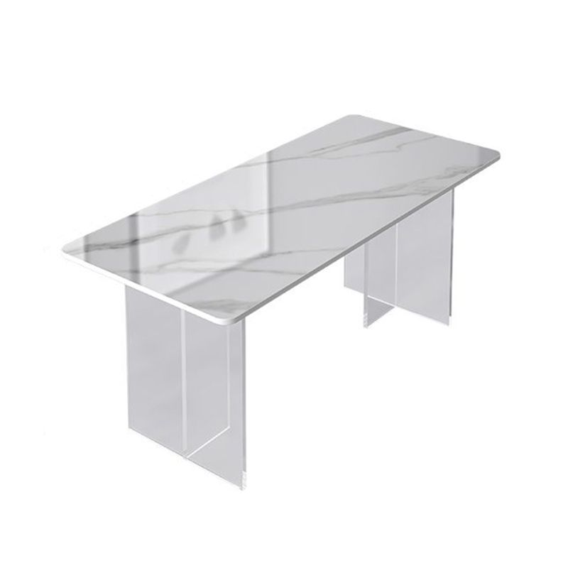 Modern 1/2/5 Pieces Dining Set Rectangle Stone Dining Table for Dining Room Kitchen