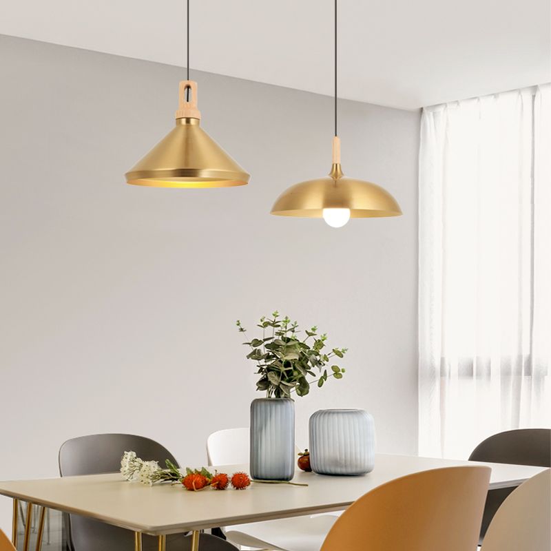 Éclairage de pendentif de nuance de nuance en métal de lumière industrielle pour le salon