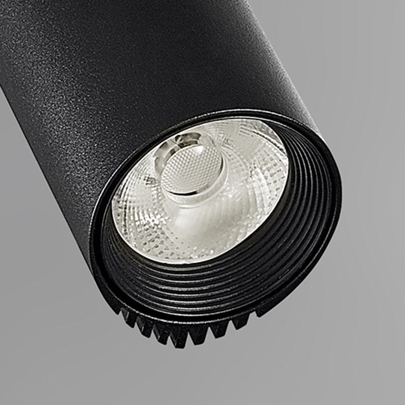 Lámpara de techo de riel LED de forma cilíndrica Montaje de aluminio moderno para sala de estar